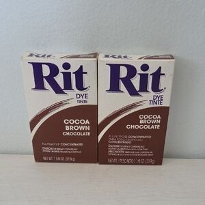 Lot Of 2 Boxes Rit Cocoa Brown All Purpose Fabric Dye